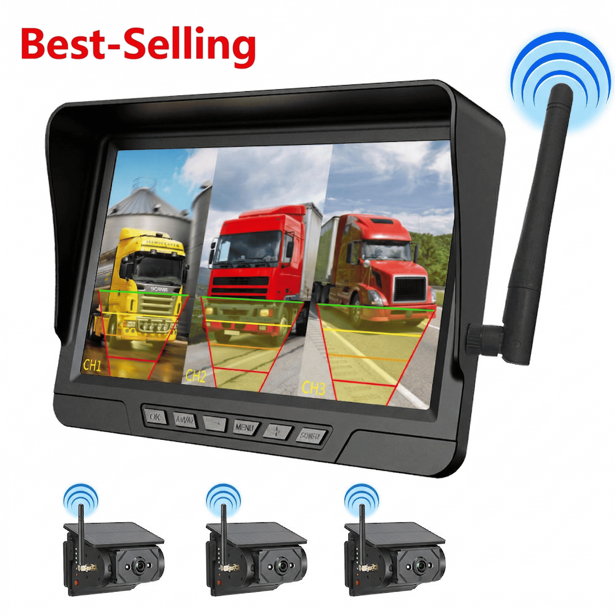 🔥Hot Sale🔥Magnetic Solar Wireless Backup Camera