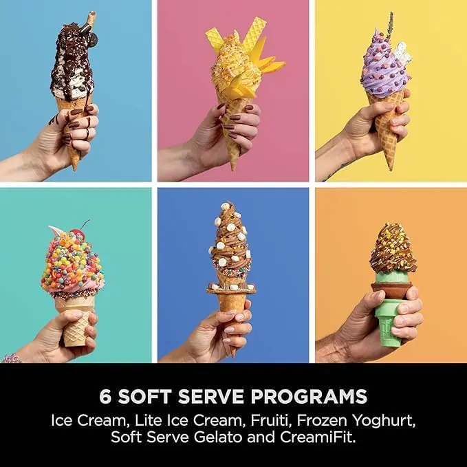 【Double Discount】Ninja CREAMi Scoop & Swirl 13-in-1 Ice Cream Maker, Gelato, Sorbet & Frozen Yogurt Machine, Includes Two 16 oz 2-in-1 Pints