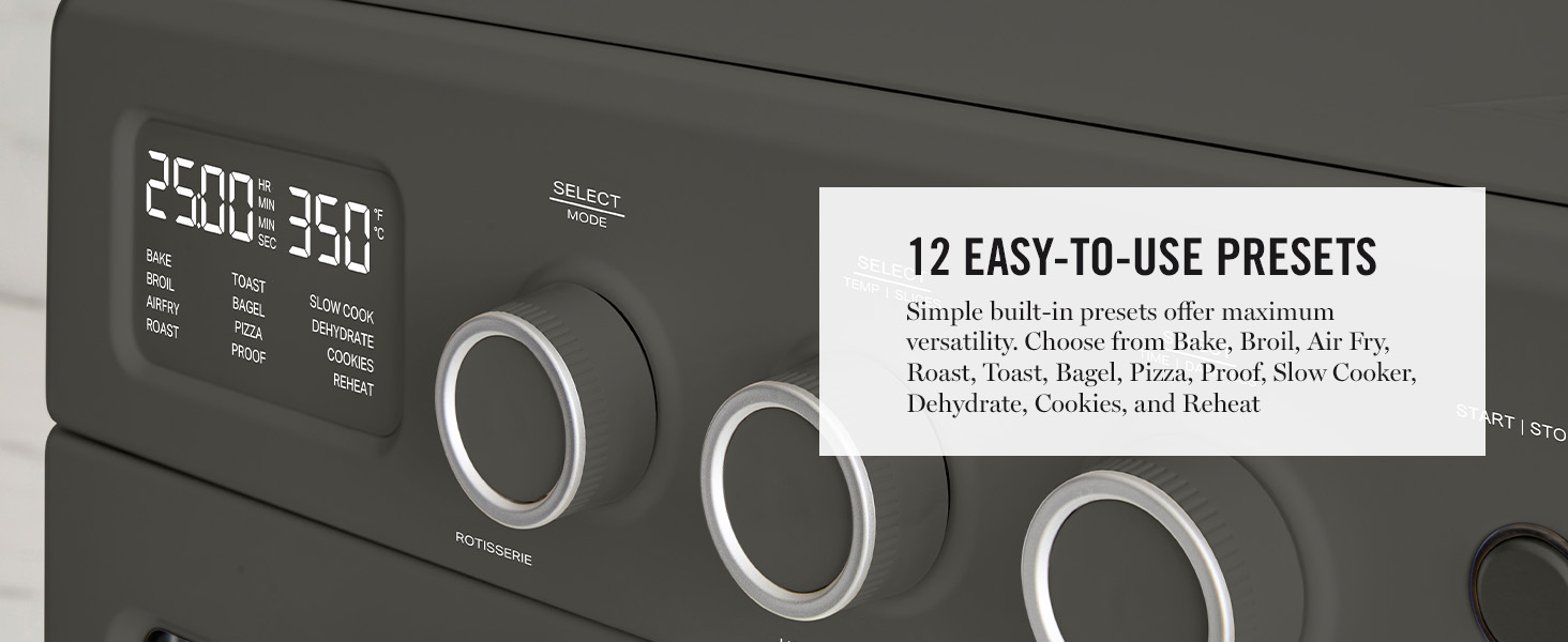 💥Special Offers  Martha Stewart French Door Air Fryer Toaster Oven Combo, 34QT Countertop Convection, 12-in-1, Bake, Broil, Roast, Fits 12” Pizza, Dehydrate, 5 Accessories, Air Fry Basket, Stainless Steel, Caviar Gray From the manufacturer