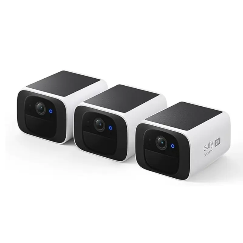 🛒BEST SELLER🚀eufy SoloCam S220 Solar-Powered Wireless Outdoor Camera 2K Resolution 2.4 GHz Wi-Fi Continuous Power Day Night Vision AI Alerts Weather Resistant IP67