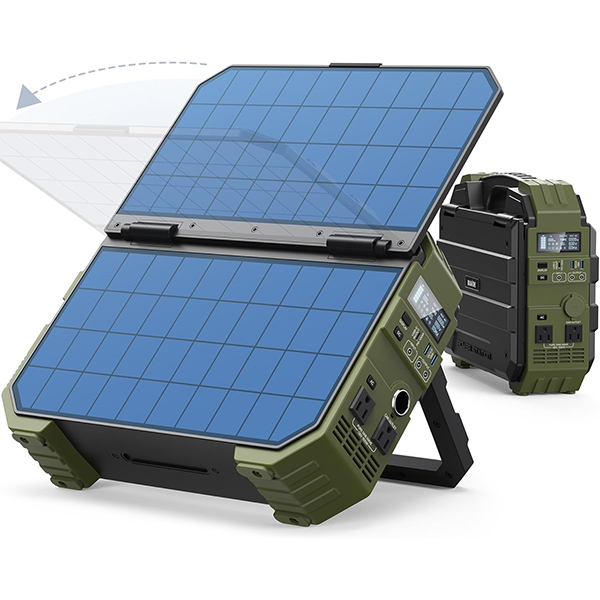 💥 Special Offers⚡BLAVOR Portable Power Station 1600W (Peak 3200W), Built-in Solar Panel, 1024Wh LiFePO4 Battery, 100W USB-C Fast Charge, Solar Generator for Home Backup, Camping, Power Outages & RV