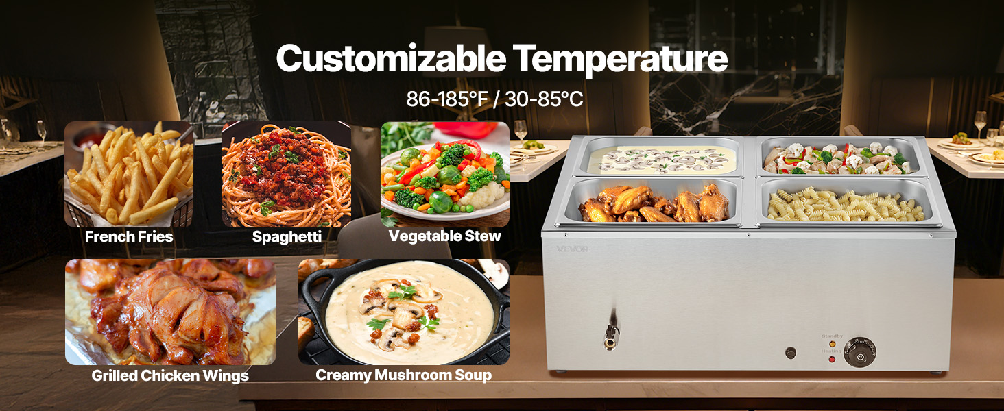 steam table food warmer