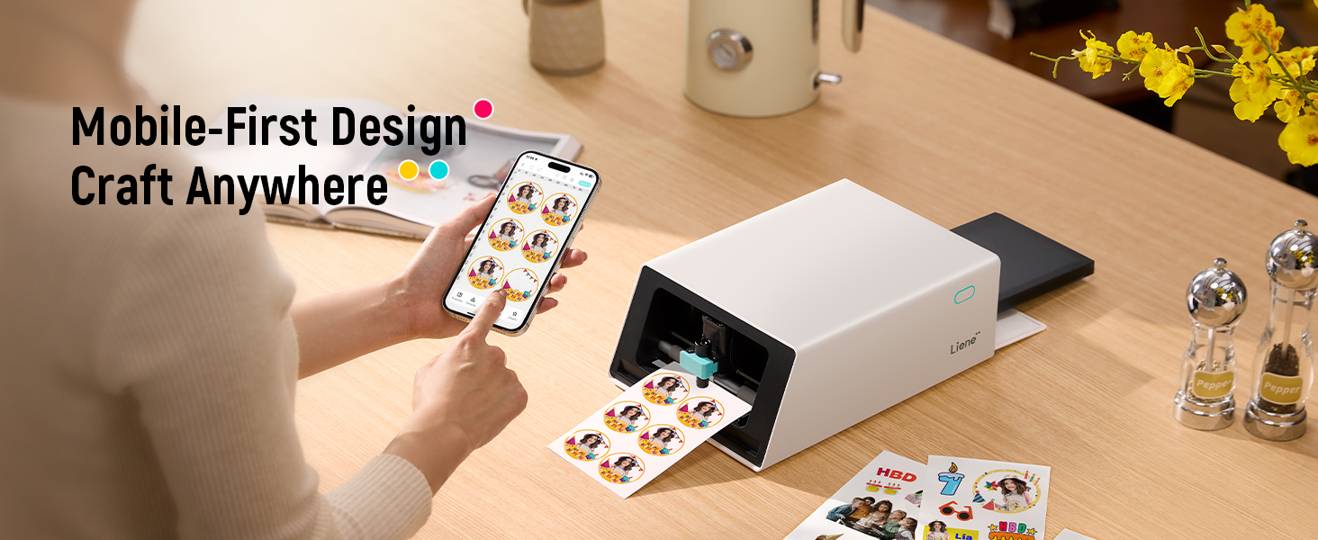 Liene PixCut S1 Photo Sticker Printer Cutting Machine  All in One Sticker Maker Machine