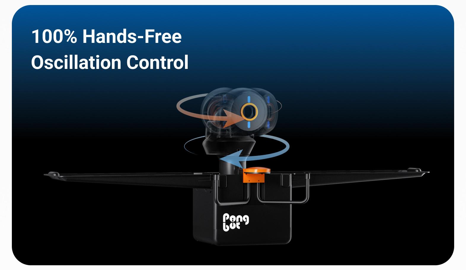 Omni S Pro Clamp-On Table Tennis Robot, Ping Pong Training Machine with 15 m/s Speed, 100 r/s 360&deg; Spin, E Pad S AI Drills, App & Remote Control