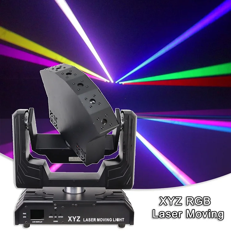 ⏰Last Day $33.99🔥BUY 1 GET 1 FREE🔥 🛒New XYZ Axis Rotating 3W RGB Laser Moving Party Stage Lighting For Dj Club Room Dance Disco DMX Music Control Xmas Lights Lamp
