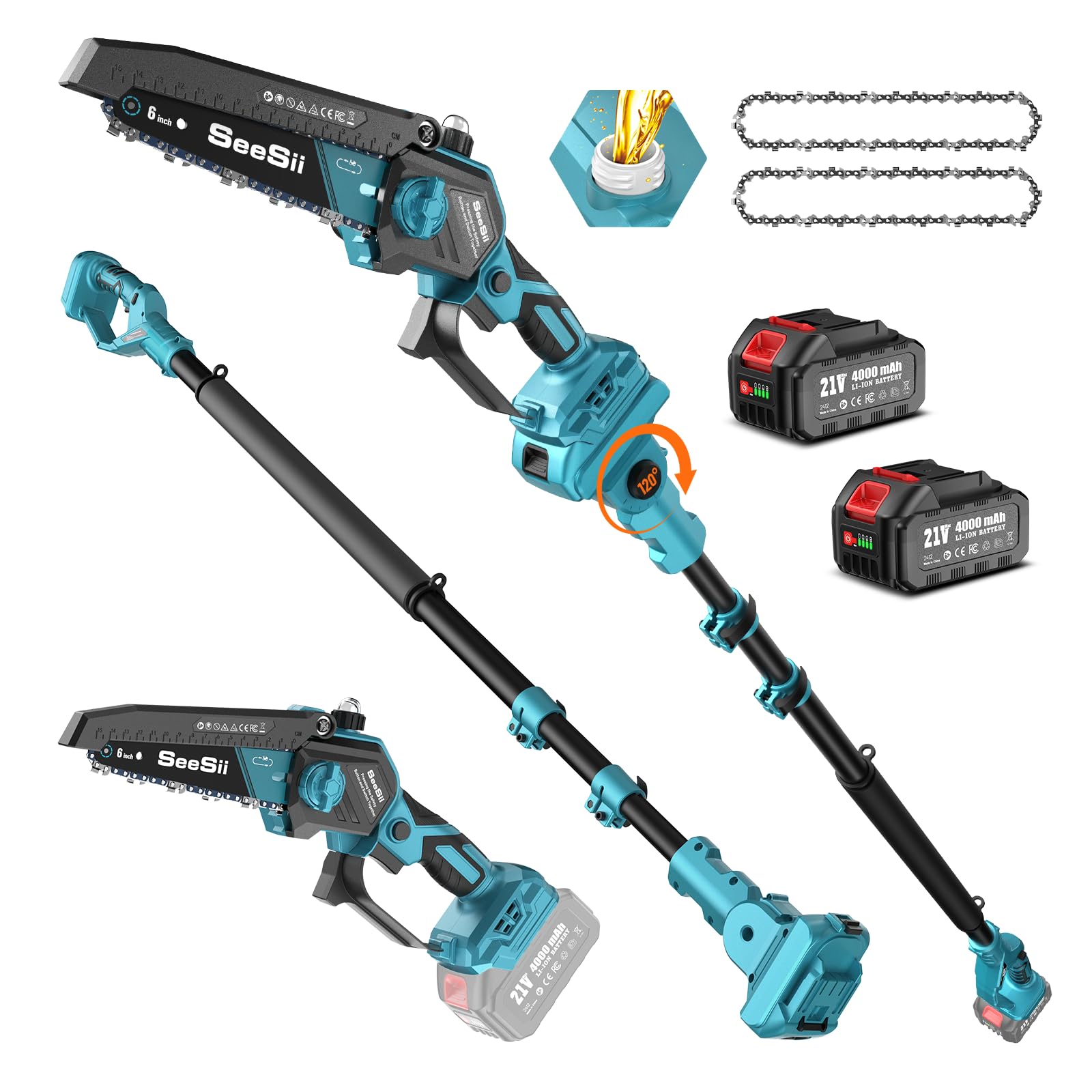 💝𝗧𝗼𝗱𝗮𝘆'𝘀-𝗦𝗽𝗲𝗰𝗶𝗮𝗹𝘀✨SEESII 2-in-1 Electric Pole Saws