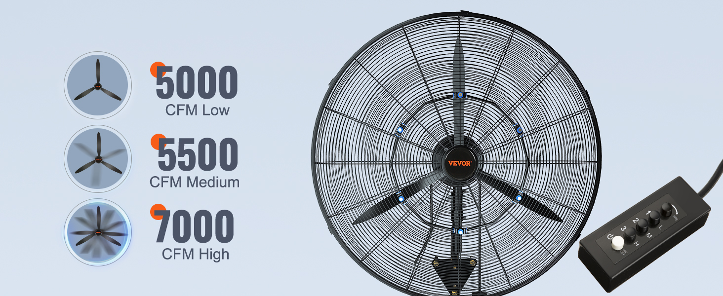 wall mount garage fan