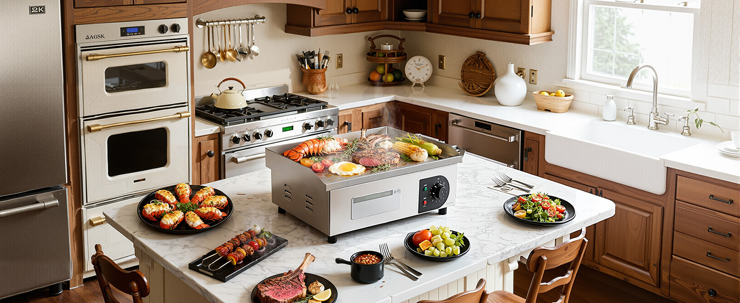 flat top grill electric