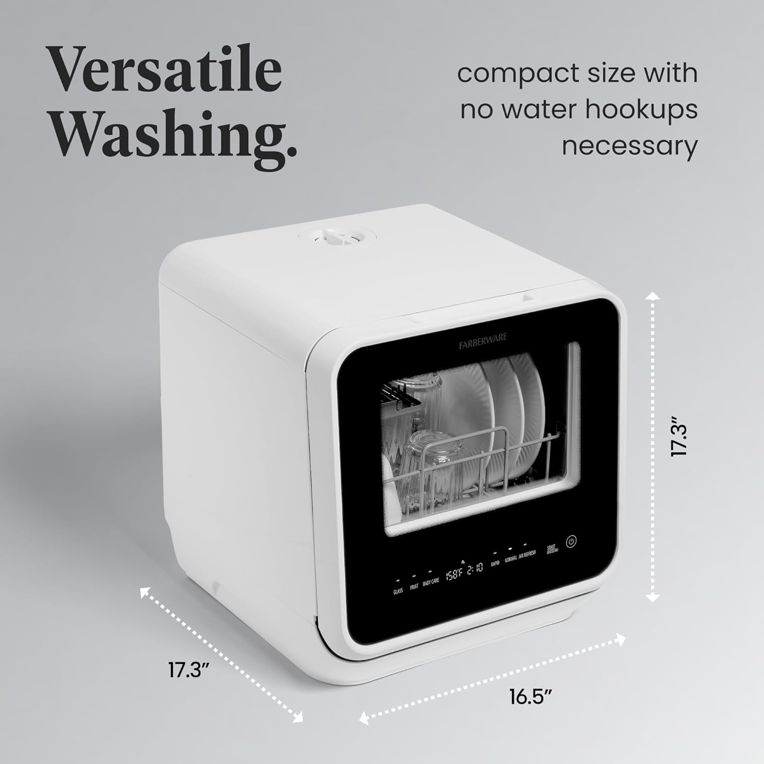 [Historic Low Price — 1 Day Post-Repair] Farberware Portable Countertop Dishwasher