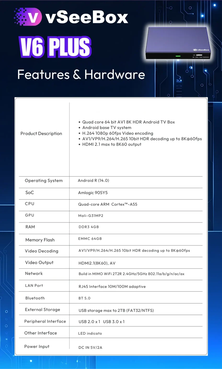 vSeeBox v6 Plus For 2026