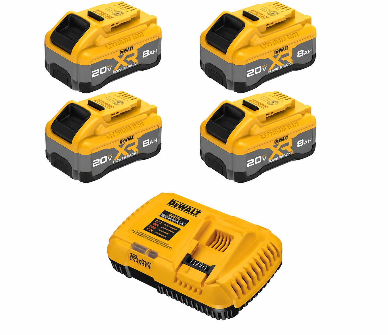 20-Volt 2-Pack Lithium-ion (8 Ah Battery and Charger)