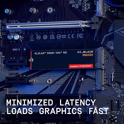 WD_BLACK SN850X 2TB NVMe SSD - M.2 2280, Up to 7,300 MB/s Read speeds