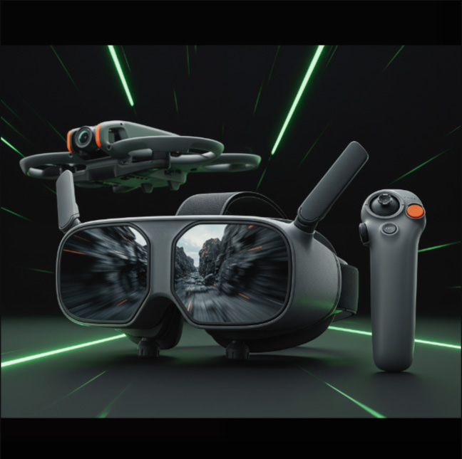 Avata 2 Fly More Combo (3 Batteries), FPV Drone with Camera 4K, Immersive Experience, One-Push Acrobatics, Built-in Propeller Guard, 155° FOV, Camera Drone Compliant with FAA Remote ID With 128gb Micro SD, Backpack, Landing Pad and More Bundl