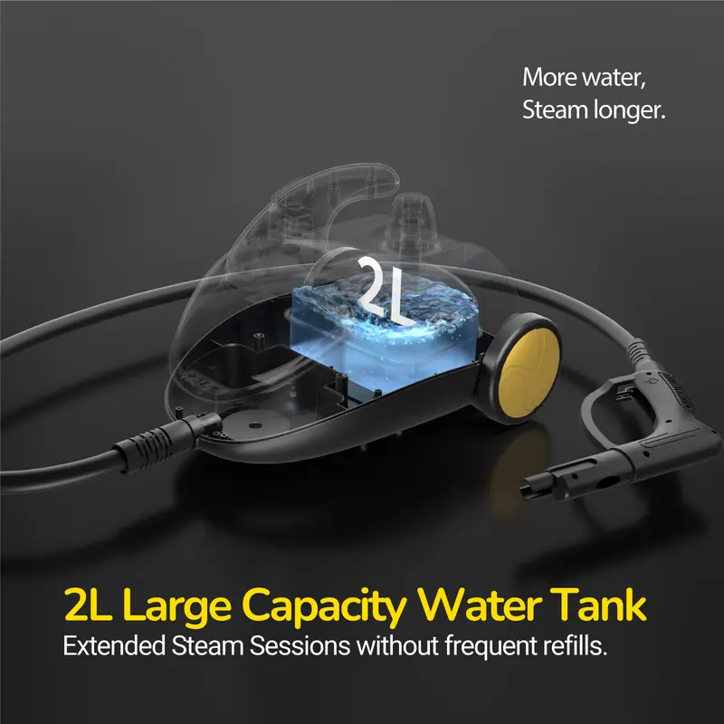 【Price Slash】Steambot Steam Cleaner With High Pressure Steam,Heavy Duty Chemical-Free Deep Cleaning forHouse,Kitchen,Bathroom,Car,BBQ Grill,Multi-Purpose Cleaning Steamer, grout brush, brass brush, steamer for cleaning