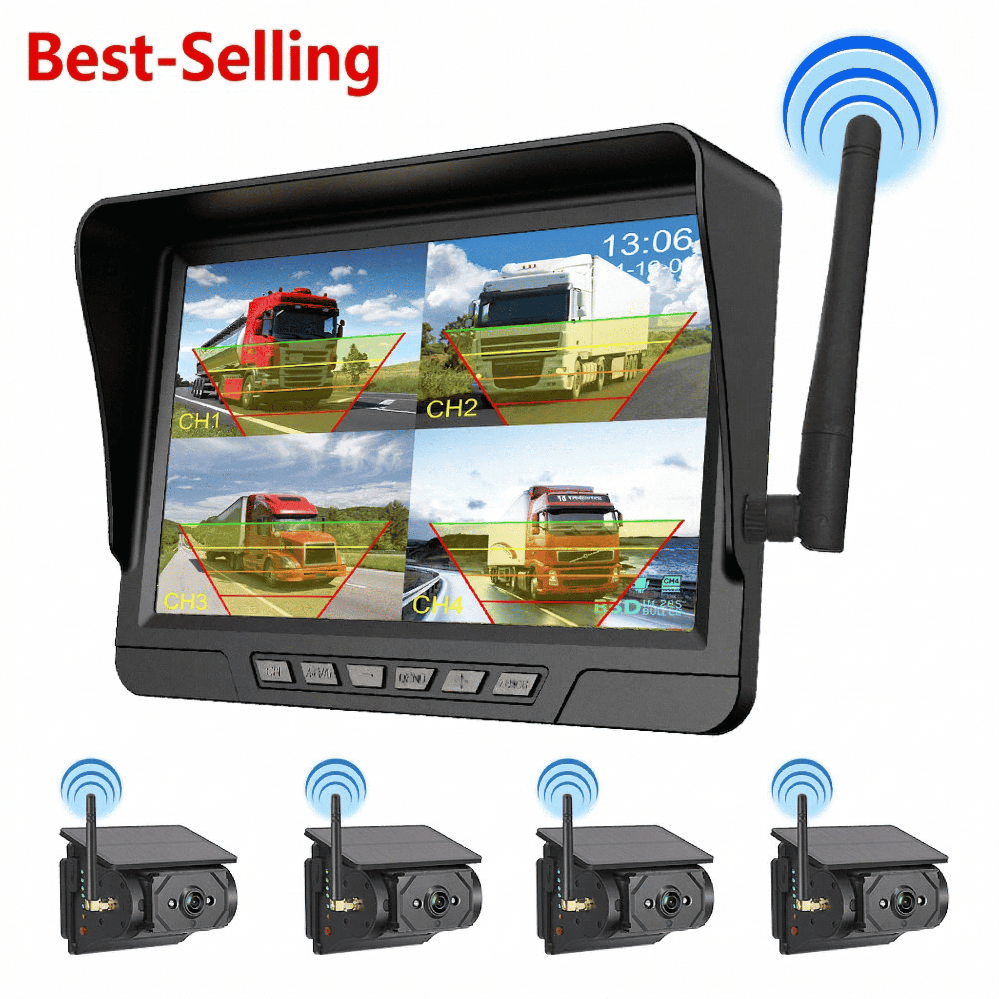🔥Hot Sale🔥Magnetic Solar Wireless Backup Camera