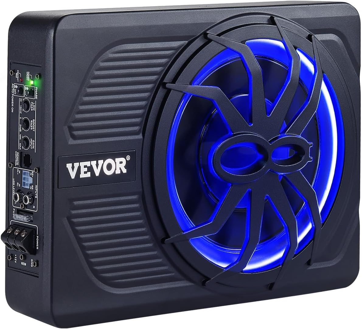 VEVOR 10-Inch 440W Under-Seat Car Subwoofer — Suitable for SUVs, Sedans, Trucks, RVs, and More