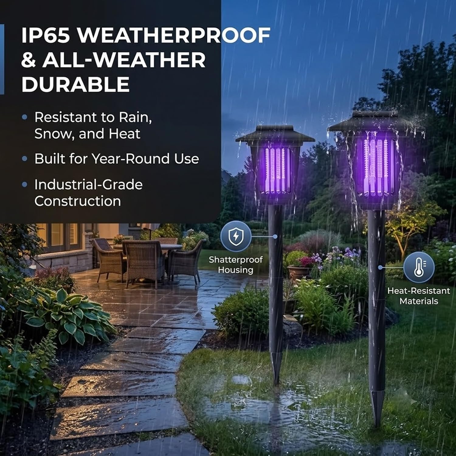 Smart Solar Dual-Mode Garden Zapper