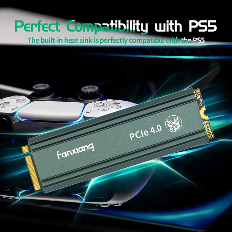 🛒BEST SELLER🚀FANXIANG S660 500GB/1TB/2TB/4TB PCIe 4.0 NVMe M.2 SSD for PS5/Gaming Consoles/PC, Internal Solid State Drive with Heatsink, Read Speeds Up to 5000MB/s summerwins