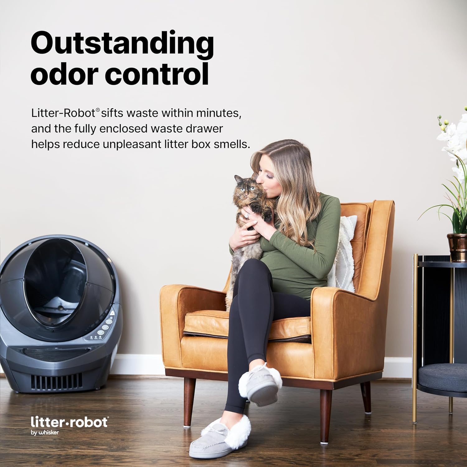 Litter-Robot 3 Connect by Whisker, Grey - Automatic