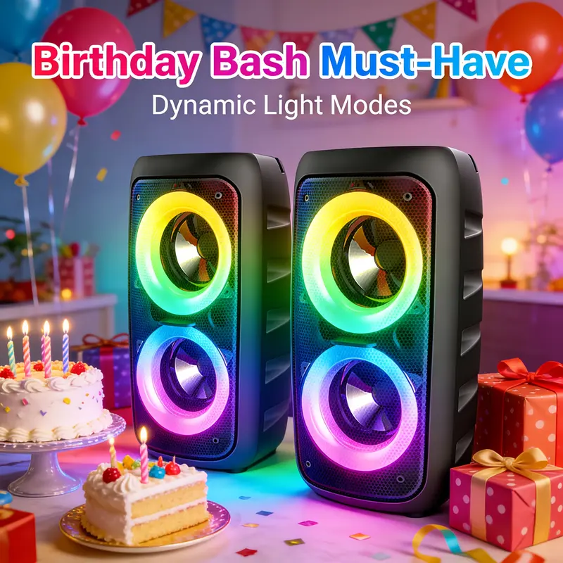 #✨ Huge Discount/Portable Outdoor Speaker with Powerful Sound & Party Mode