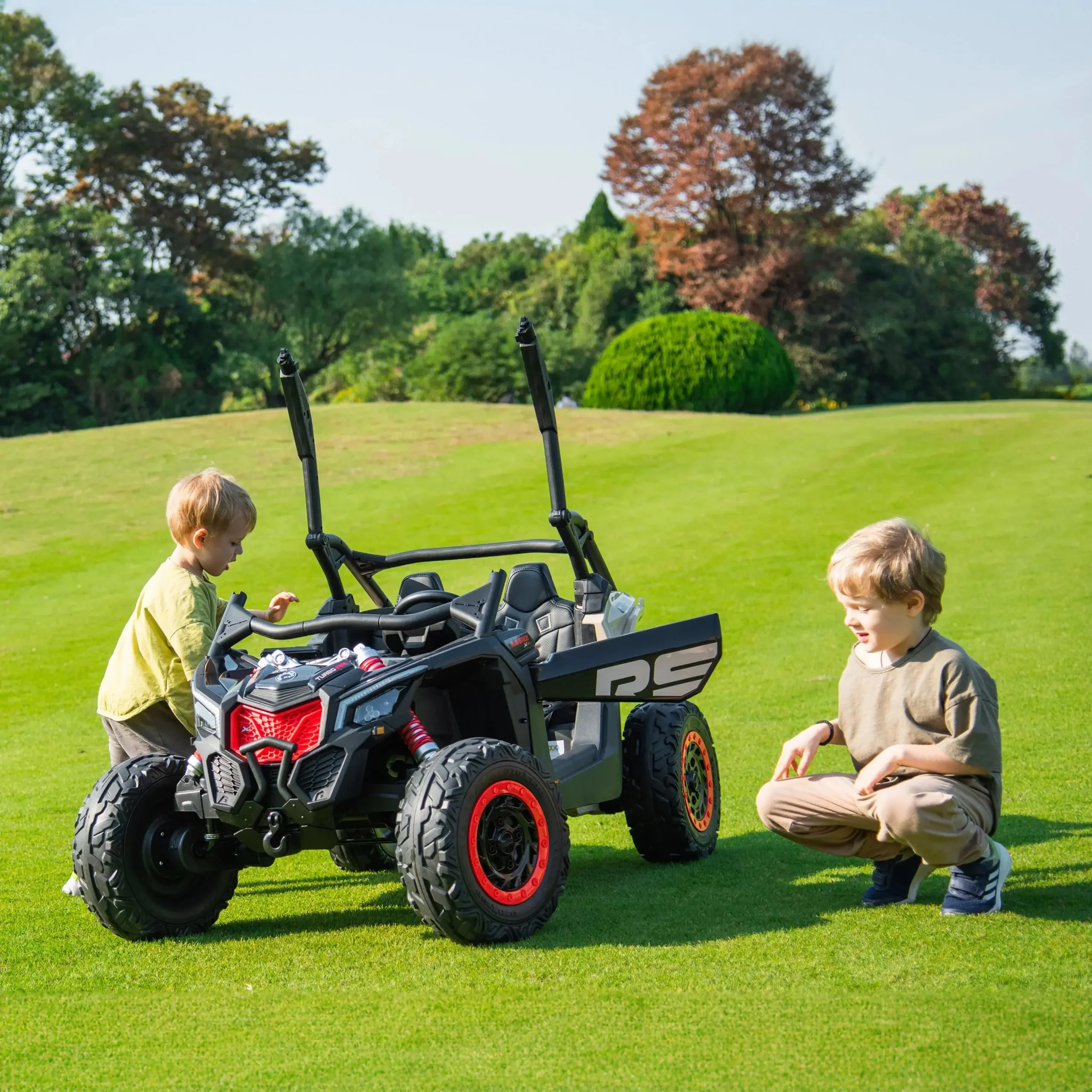 Limited-Time Promotion – Officially Licensed Can-Am Maverick 48V Two-Seater Electric UTV for Kids