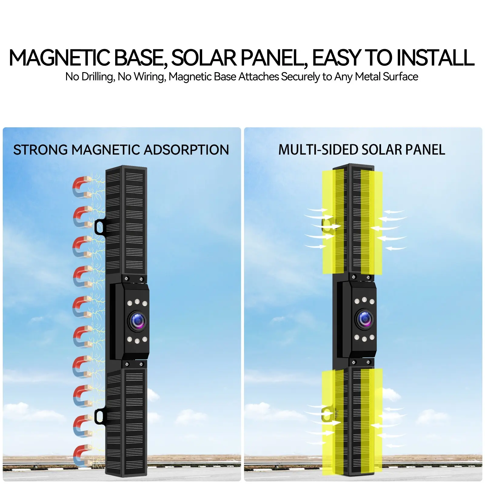 Magnetic Solar Wireless Backup Camera