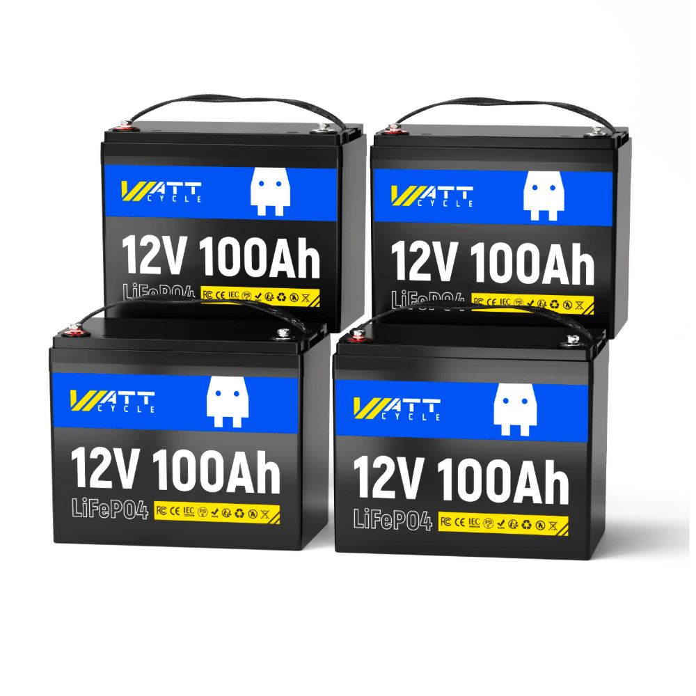 WattCycle 12V 100Ah LiFePO4 Lithium Leisure Battery for Campervans & Caravans