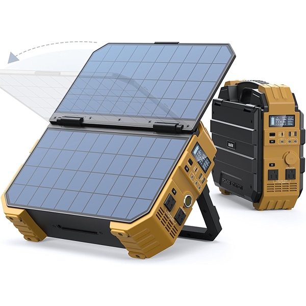 💥 Special Offers⚡BLAVOR Portable Power Station 1600W (Peak 3200W), Built-in Solar Panel, 1024Wh LiFePO4 Battery, 100W USB-C Fast Charge, Solar Generator for Home Backup, Camping, Power Outages & RV