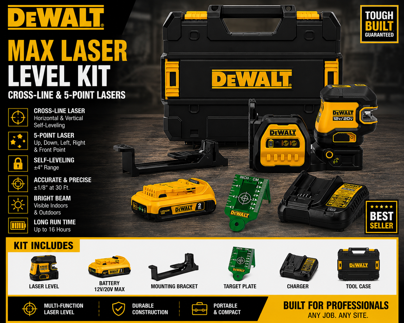 [Limited-Time Offer: 50% Off] 16-Line Laser Level