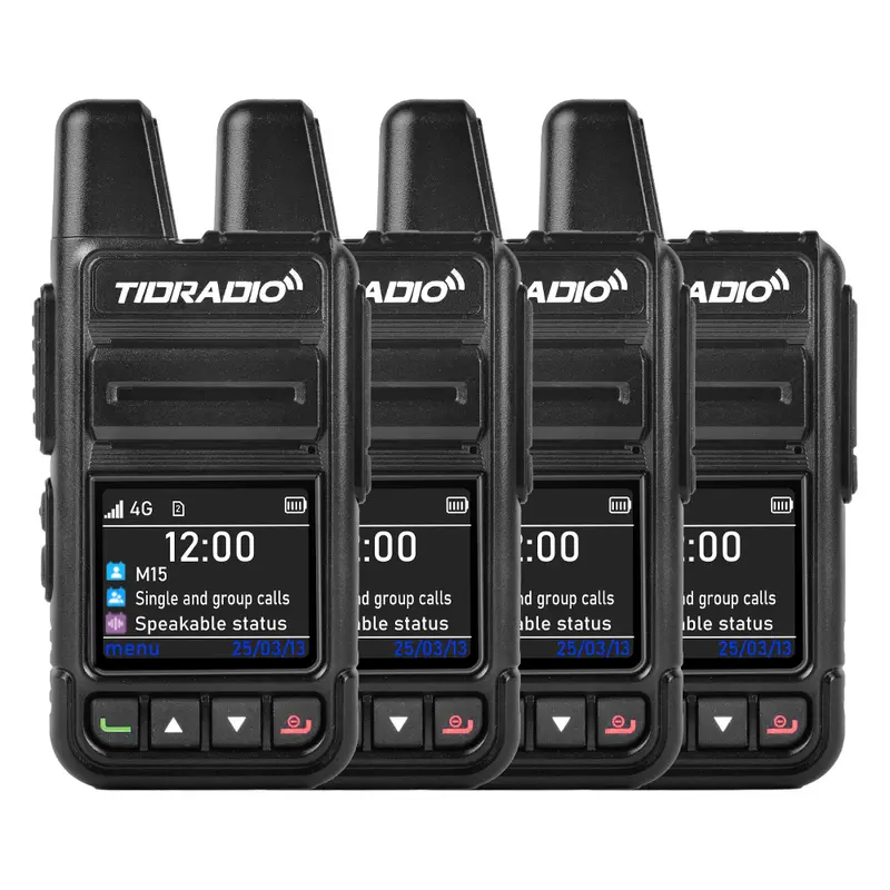 【New Release】TIDRADIO TD-M15 Global POC Radio with 1 Year SIM Card Walkie Talkie Long Range 4G Network 2 Way Radio 5000 KM for Hiking and Camping 3000mAh Battery Clear Audio 4G Signal