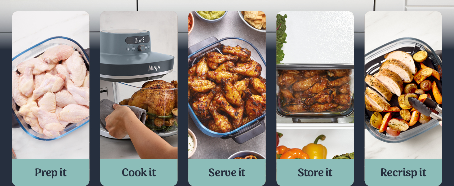 Prep it, cook it, serve it, store it, recrisp it