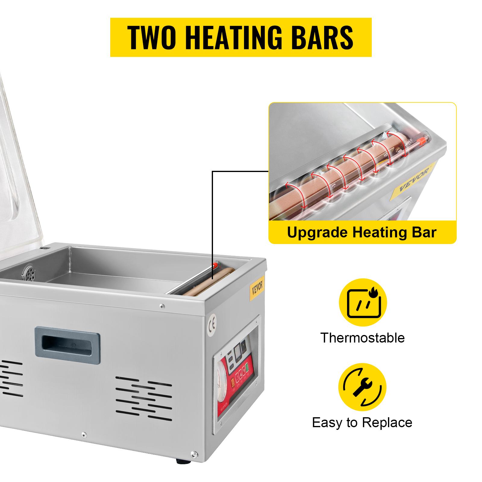 【Summervibes】VEVOR Chamber Vacuum Sealer, Various specifications, Sealing Power, Vacuum Packing Machine for Wet Foods, Meats, Marinades and More, Applied in Home Kitchen and Commercial Use