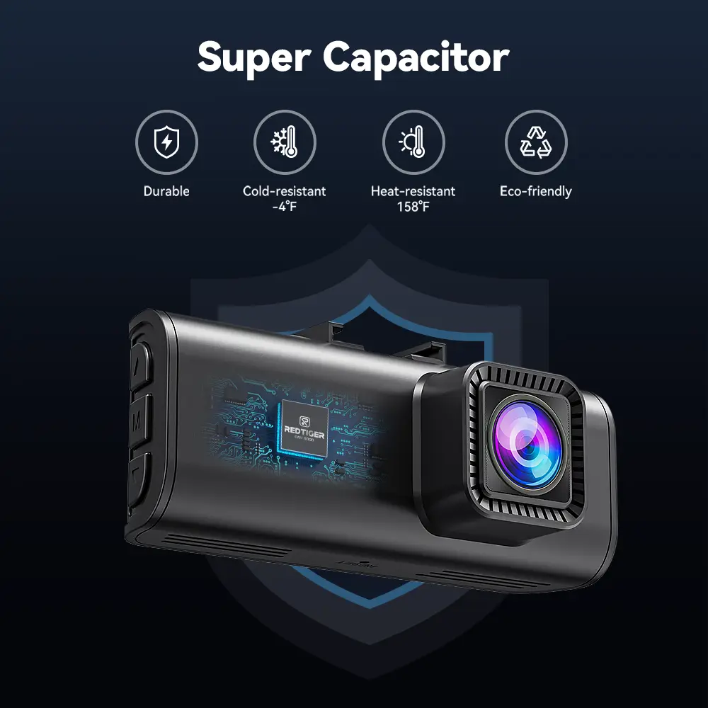 4K Dash Camera with 64GB Card