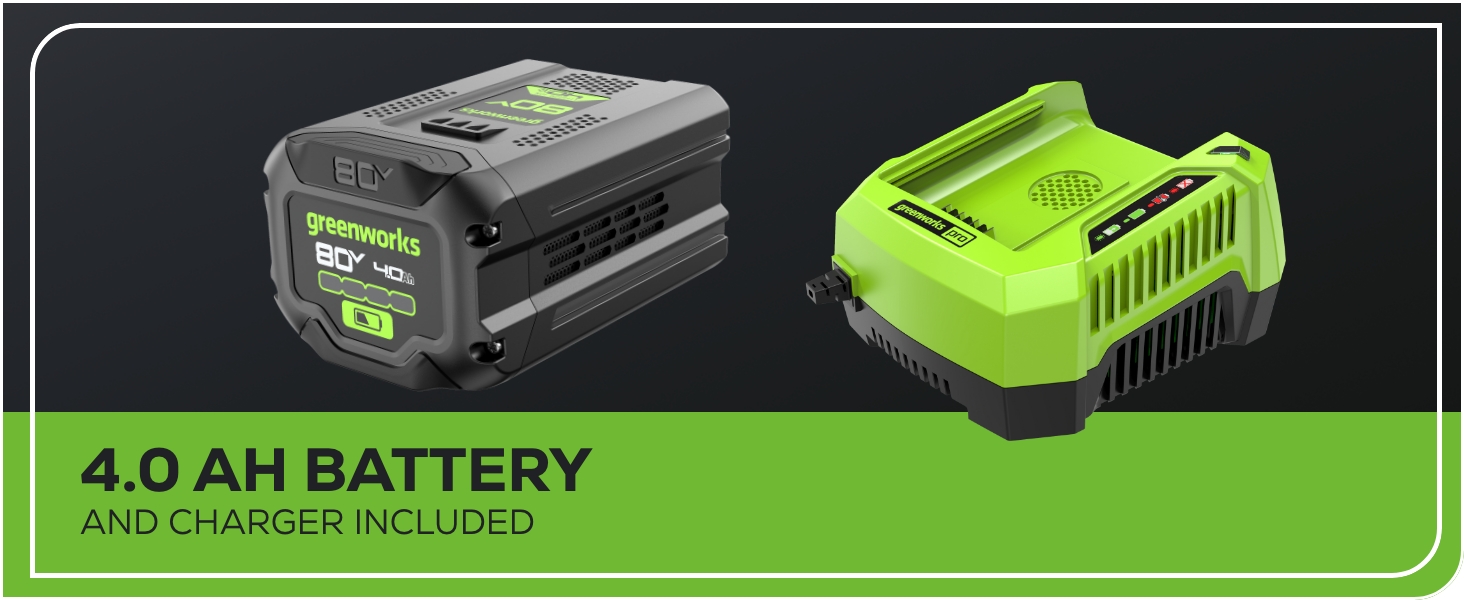 battery and charger inlcuded