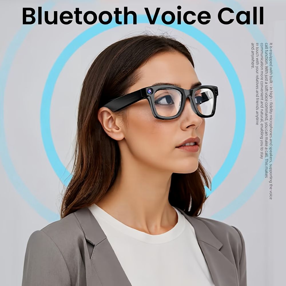 💥 Hot Deal! 😎 Smart Camera Glasses — 8MP Ultra-Wide HD 1080P, AI Voice Control, Wi-Fi & Bluetooth 5.4 🎥