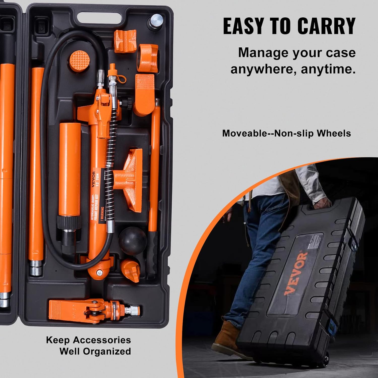 Limited-Time Promotion — VEVOR 12-Ton Portable Hydraulic Power Kit