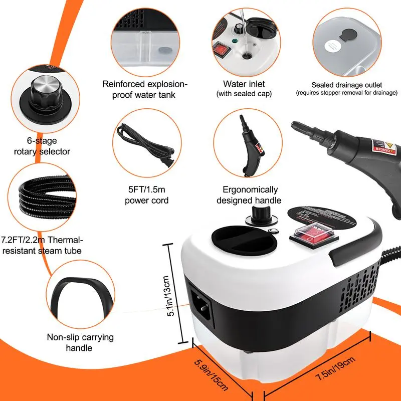  2500W Handheld Steam