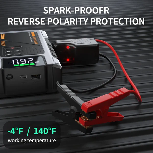 【PRICE SLASH】Portable Car Jump Starter | 5000A Peak with Air Compressor & 150 PSI Tire Inflator