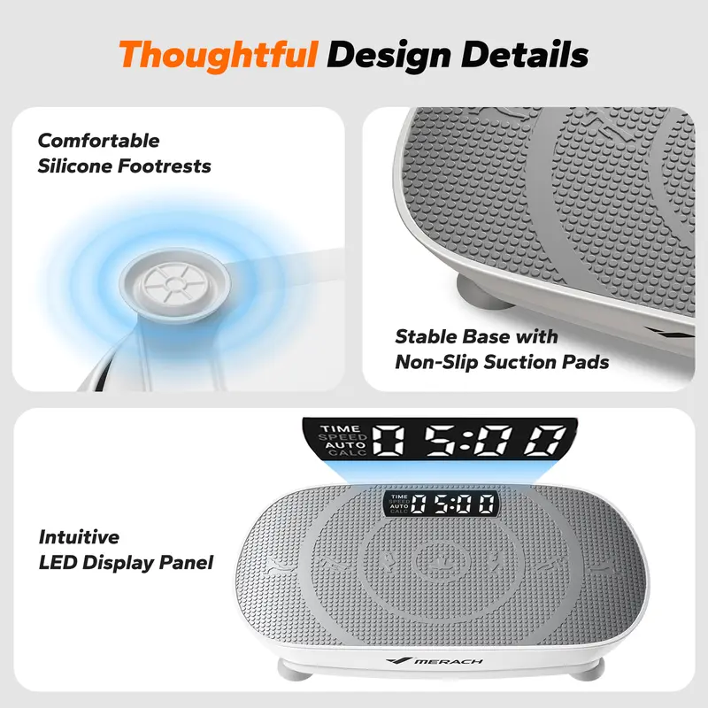 Merach Vibrating Fitness Board (with Lymphatic Drainage Function)