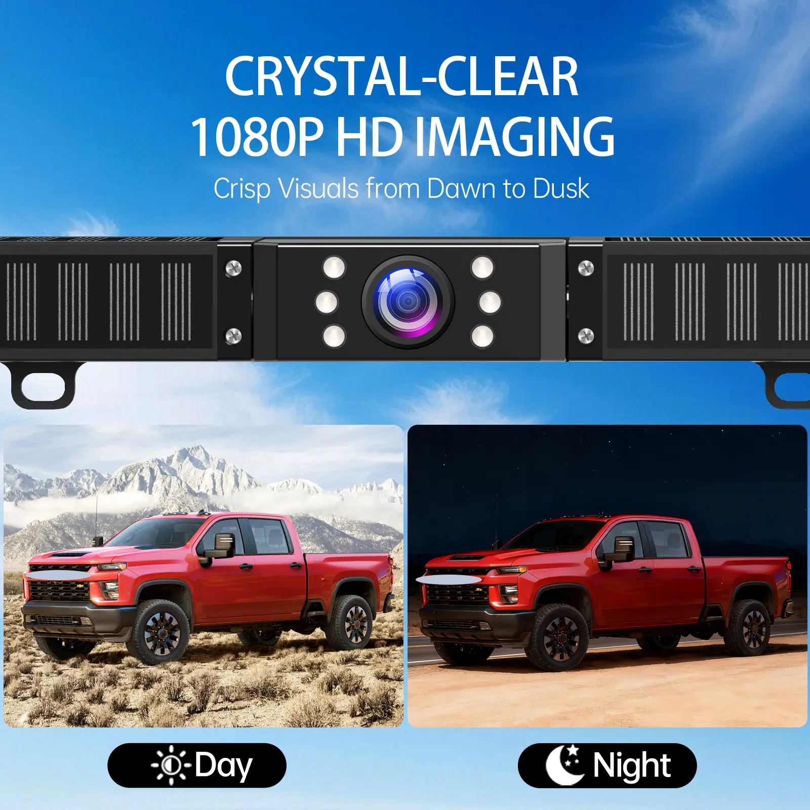 Magnetic Solar Wireless Backup Camera
