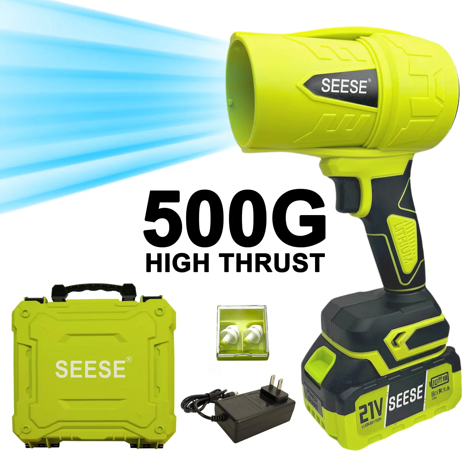 Buy one get one free-SEESE Cordless Leaf Blower Violent TurboFan 