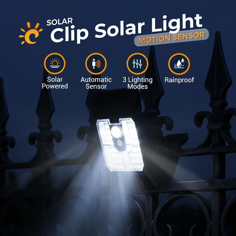 🔥Limited Offer ☀️Solar Clip Light