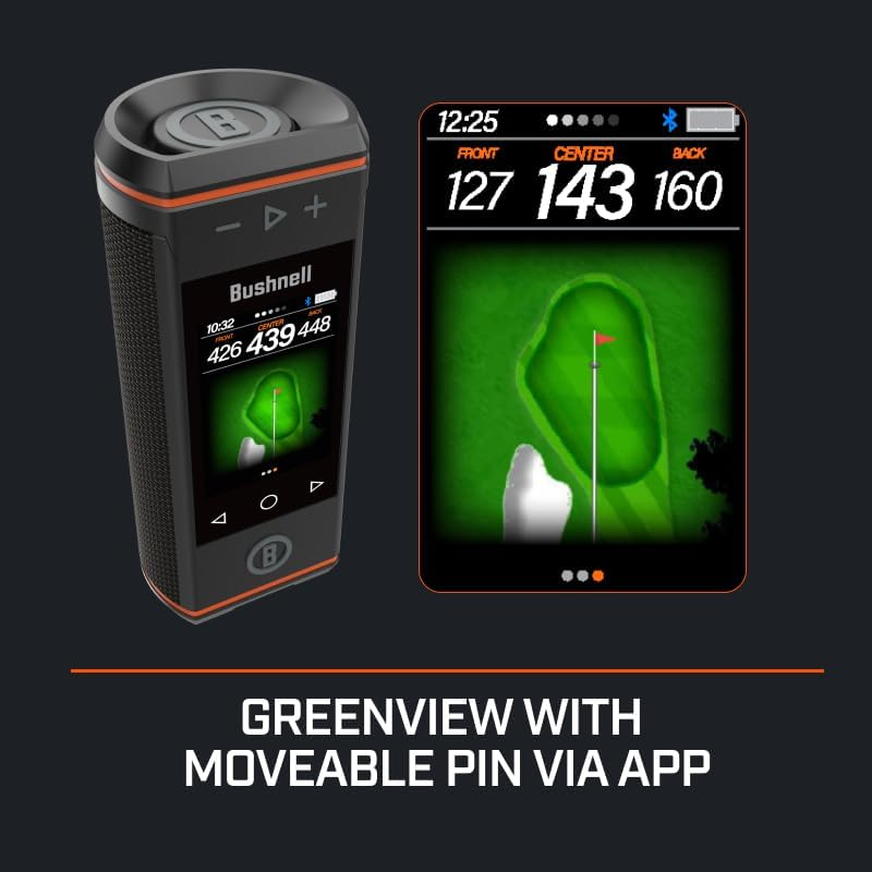 🎵 Exclusive Online Offer: Bushnell Wingman HD Golf GPS Speaker, Smart Bluetooth Speaker with 3.5" HD Touchscreen, 360° Premium Sound, GreenView & Audio Distances 🔊