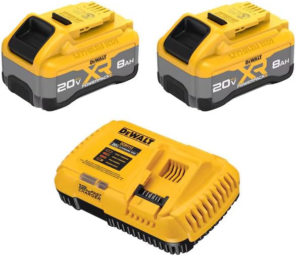 20-Volt 2-Pack Lithium-ion (8 Ah Battery and Charger)