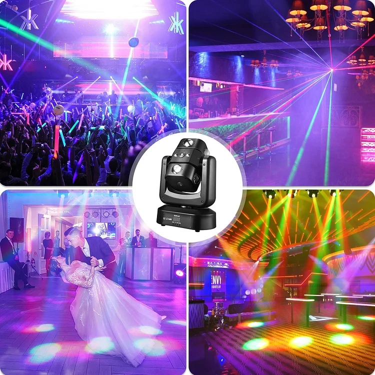 🔥Last Day $36.99✨BUY 1 GET 1 FREE✨150W RGBW Arm Moving Head Light DMX512 8x10W Beam LED Stage Light Strobe Projector for KTV Dance Hall Bar Disco