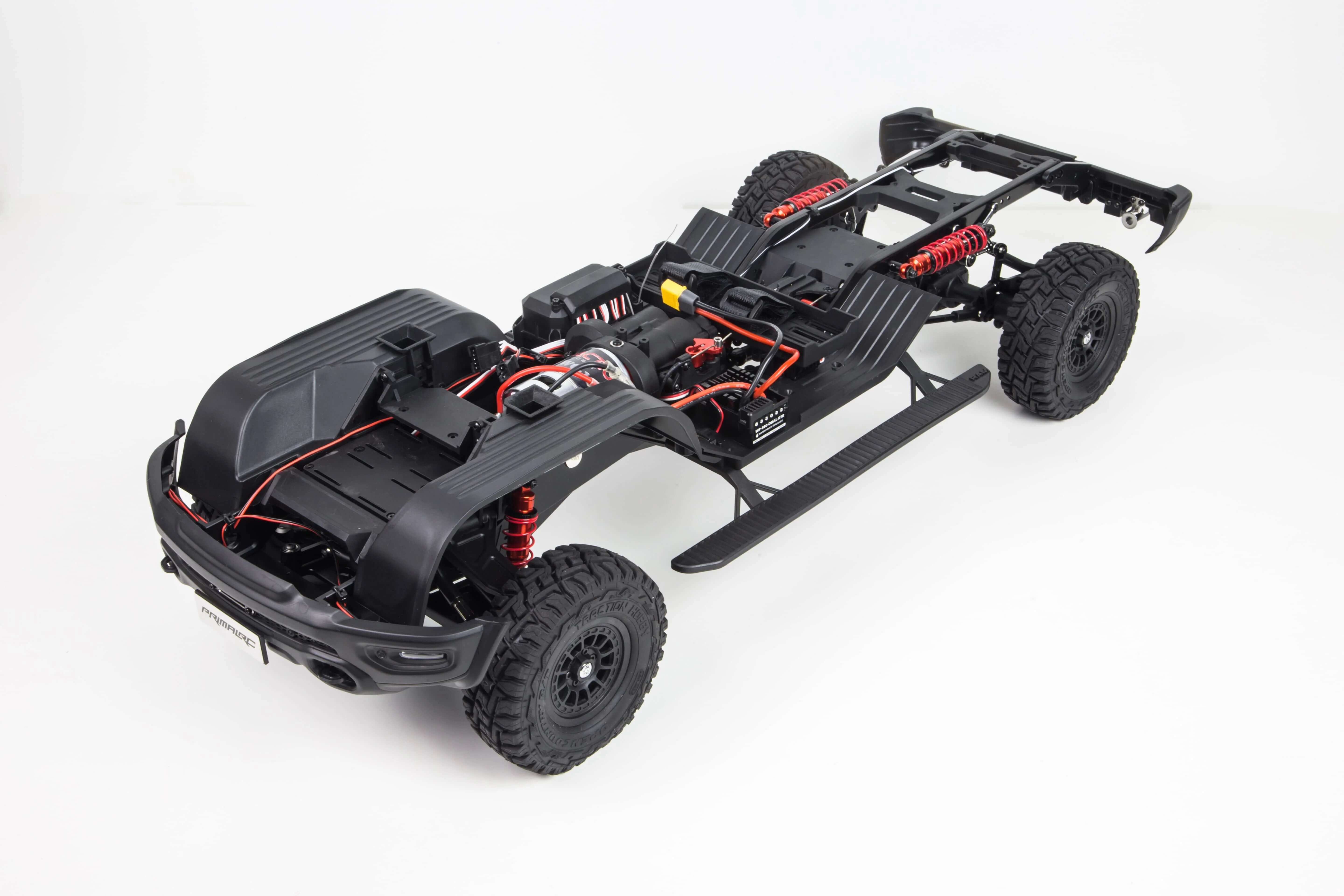 Gearbox and transmission setup of Dodge RAM 1500 off-road RC car