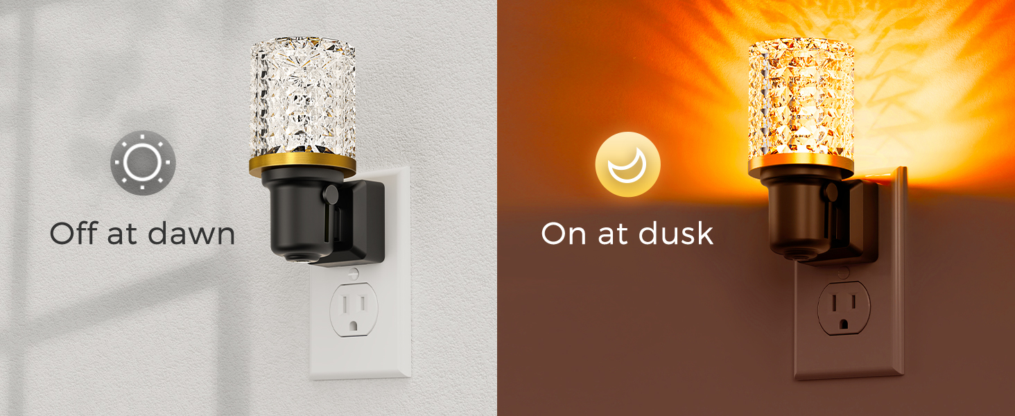 automatic night lights plug into wall