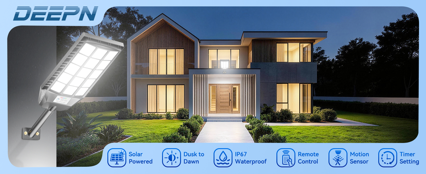 solar street lights outdoor