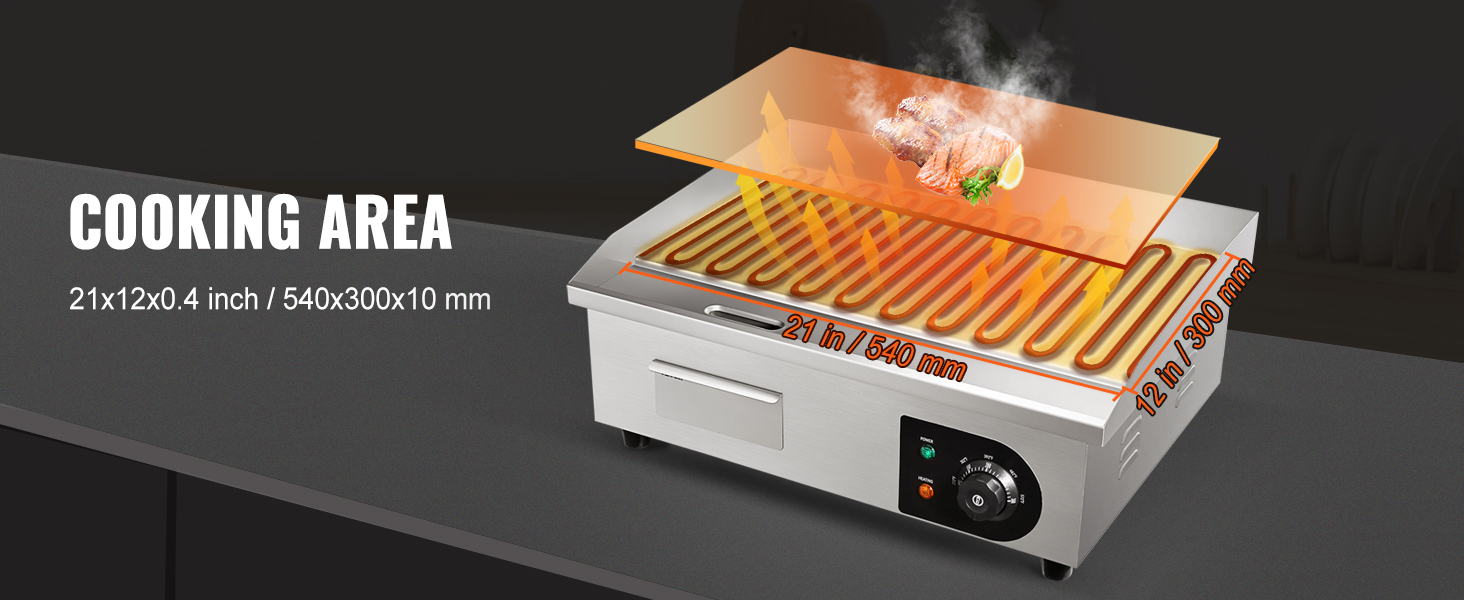 commercial flat top grill