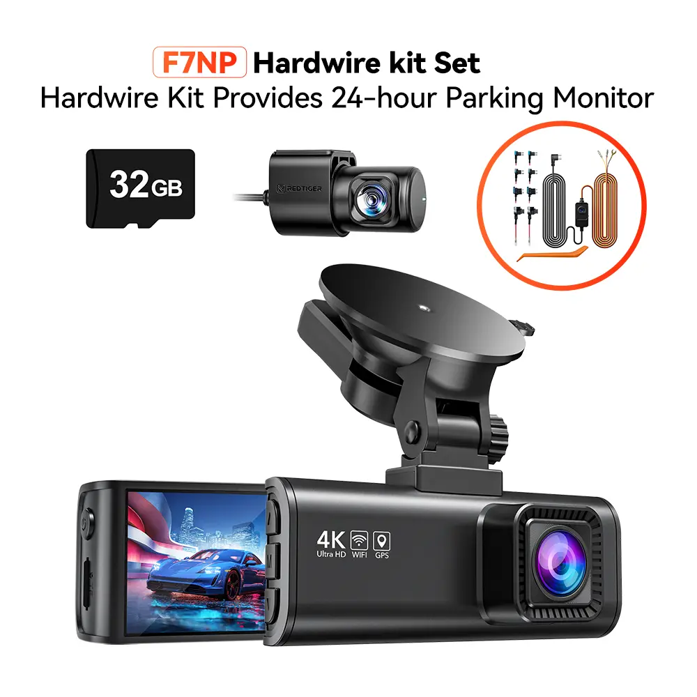 4K Dash Camera with 64GB Card
